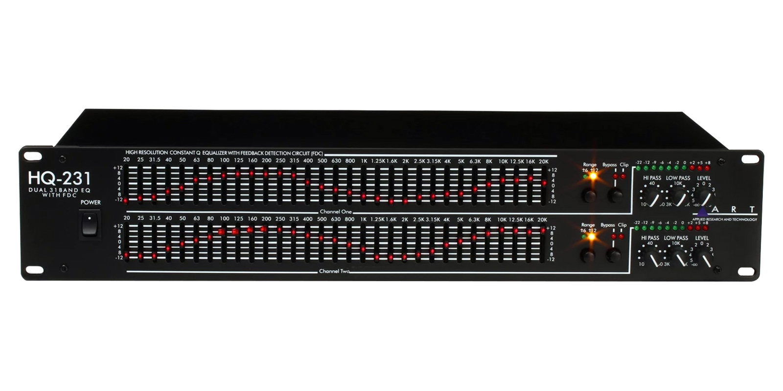QTX EQ231 Ecualizador gráfico de 31 bandas y 2 canales